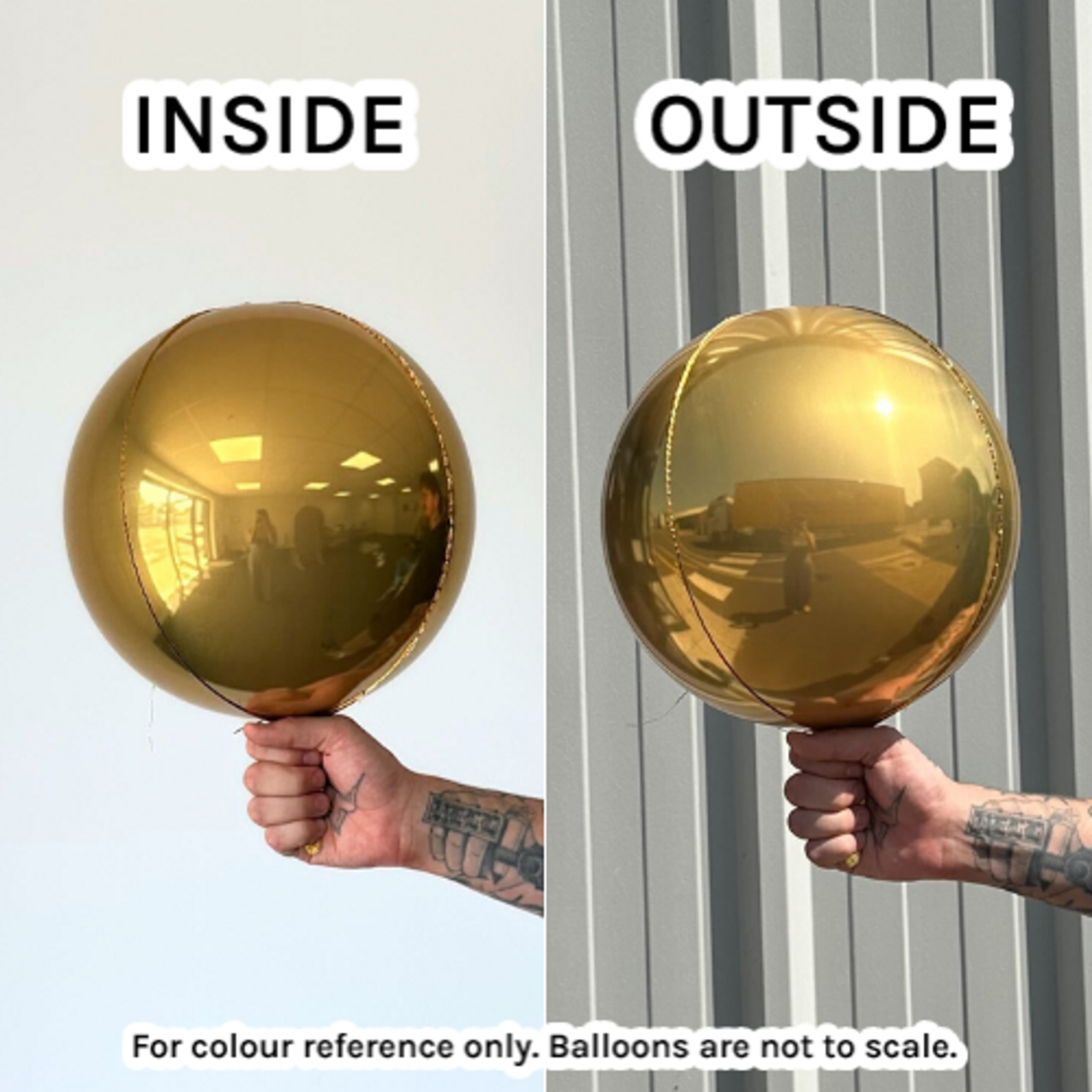 Gold 50cm Foil 4D round ball balloon