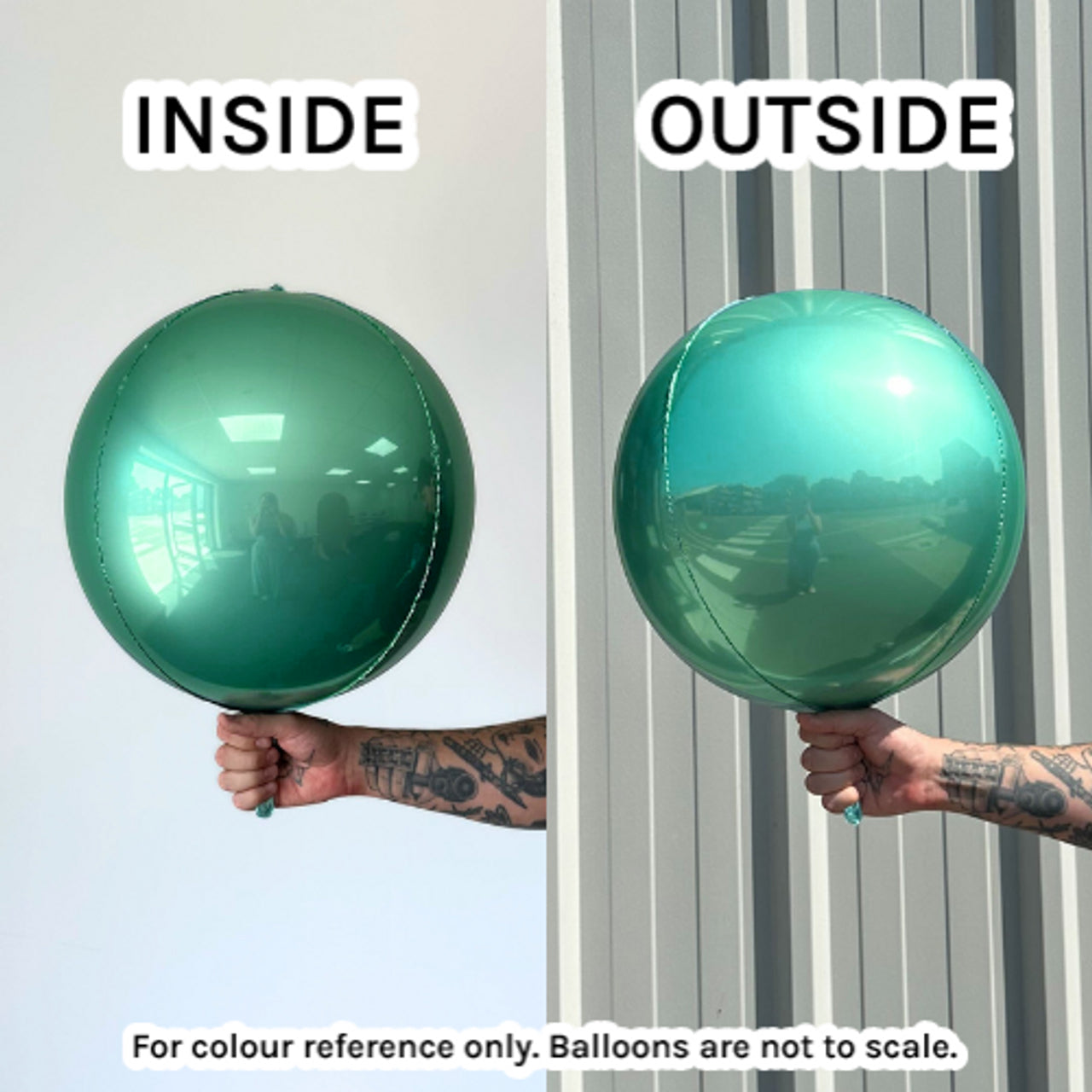 Platinum Tiffany 38cm Foil 4D round ball balloon