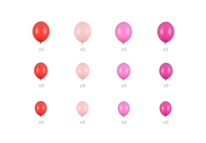 Pink Mix Balloons 80 Pack Party Deco