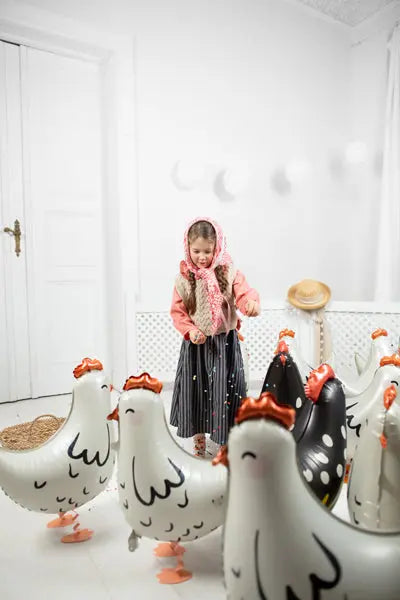 Hen foil balloon, 48x60 cm Party Deco