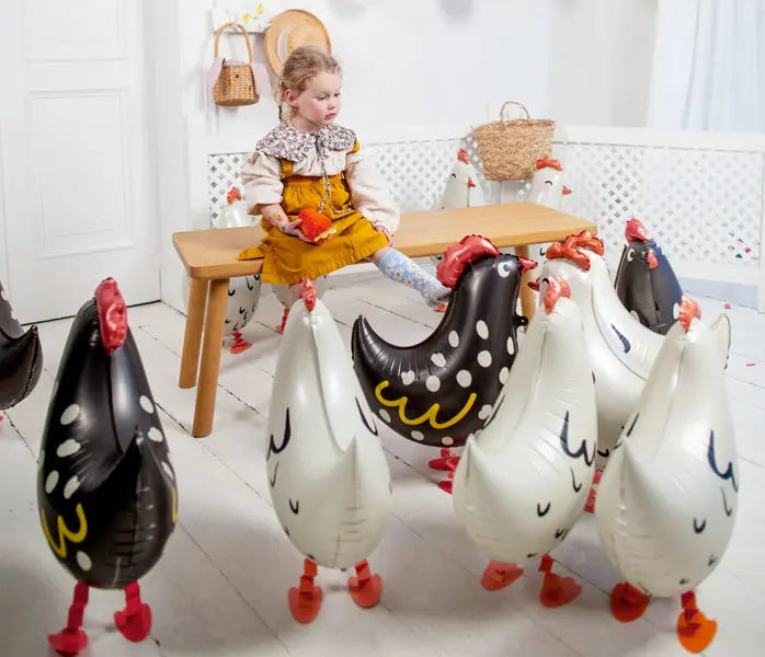 Hen foil balloon, 48x60 cm Party Deco