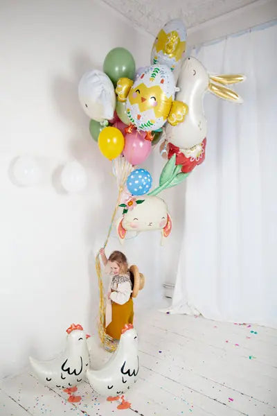 Hen foil balloon, 48x60 cm Party Deco