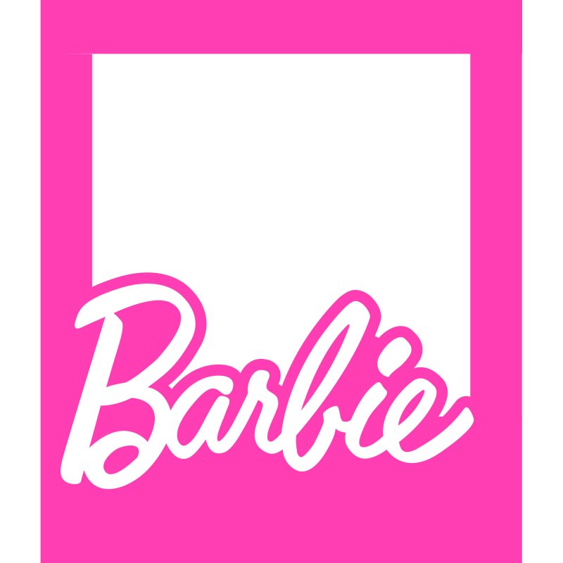 barbie photo prop frame Party Love