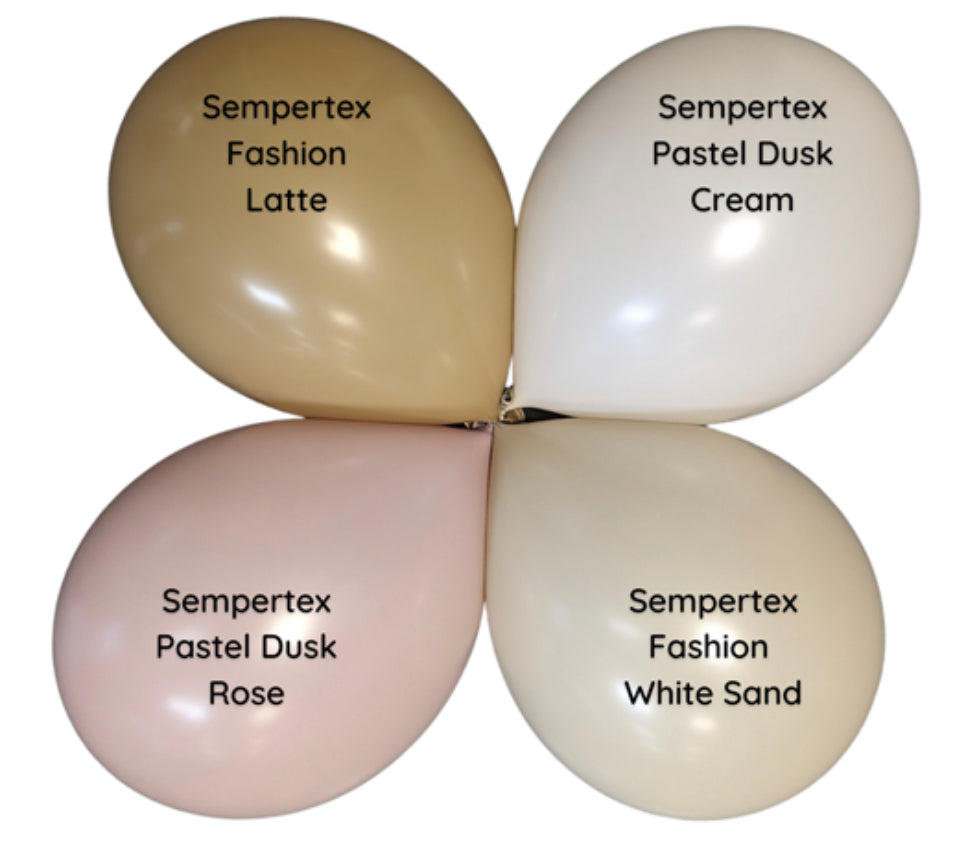 Sempertex Pastel Dusk Cream Latex Balloons Sempertex
