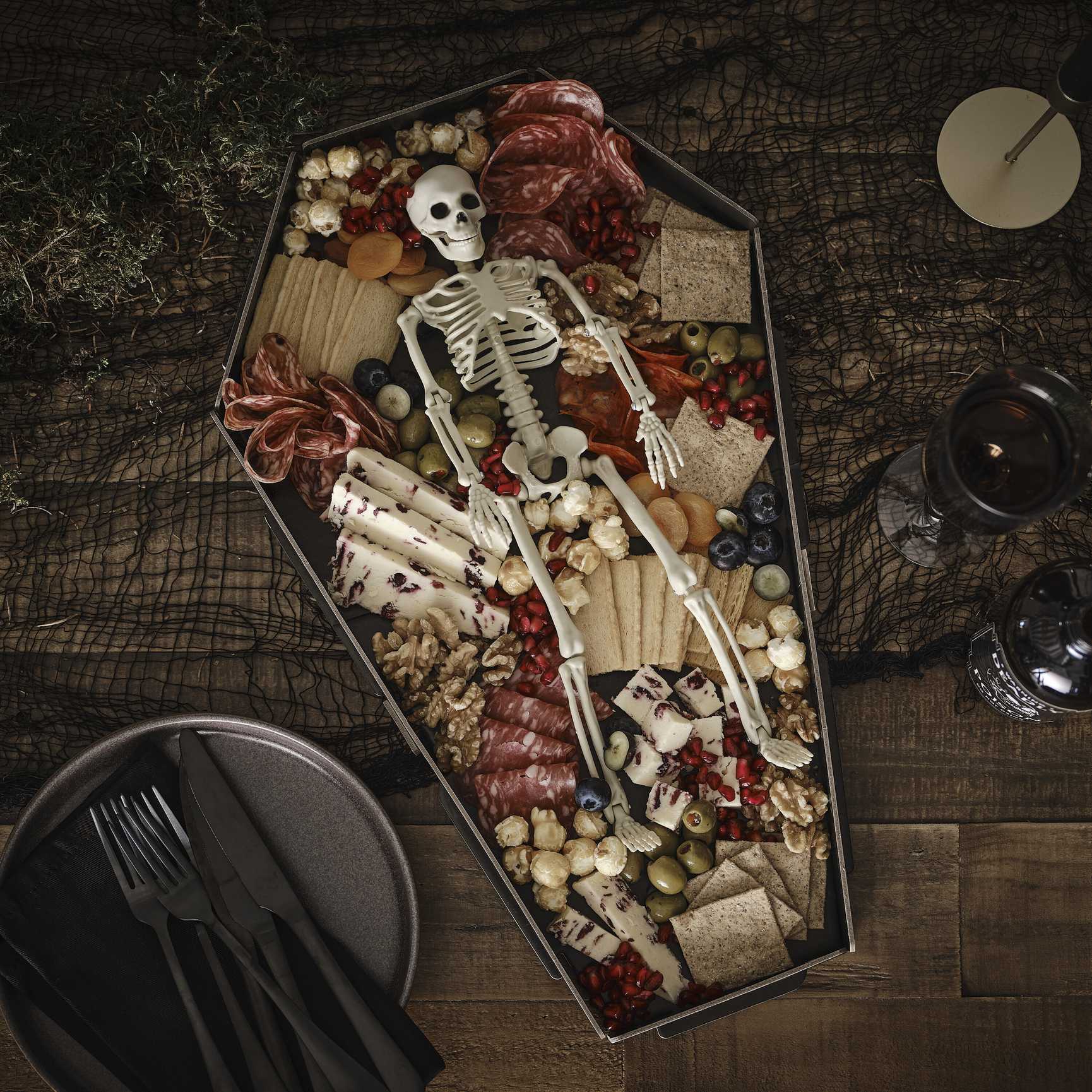 Black Coffin Halloween Grazing Board Ginger Ray