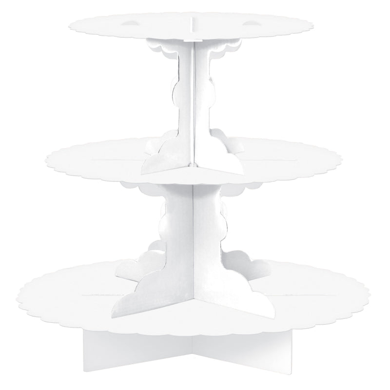White 3 Tier Cupcake Stand Party Love
