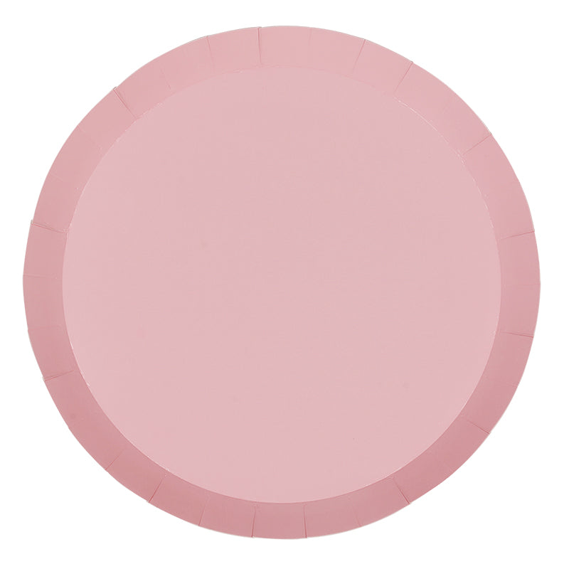 Pastel Pink Lunch Paper Plates Party Love