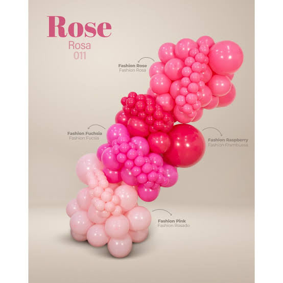 Sempertex Rose Pink Latex Balloons