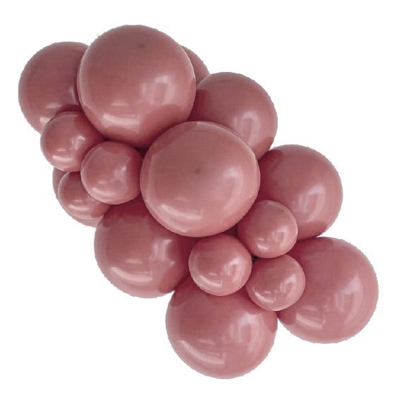 Retro Rosewood Latex Balloons