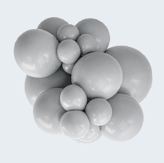 Kalisan Smoke Grey Latex Balloons