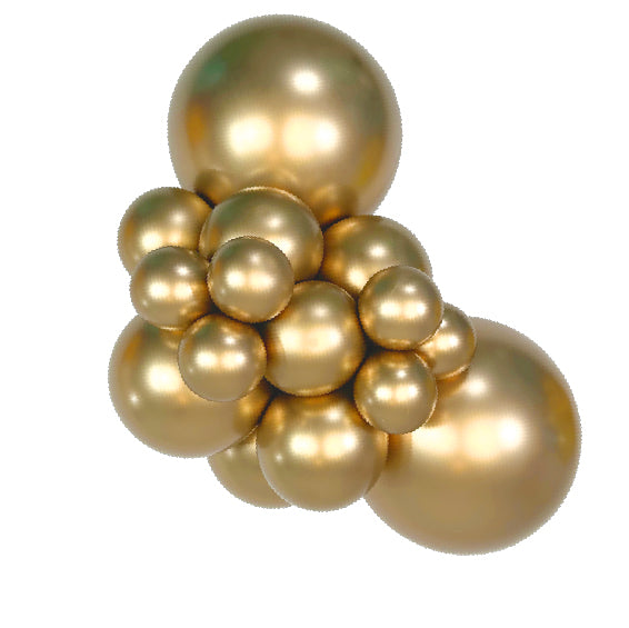 Mirror Gold Latex Balloons