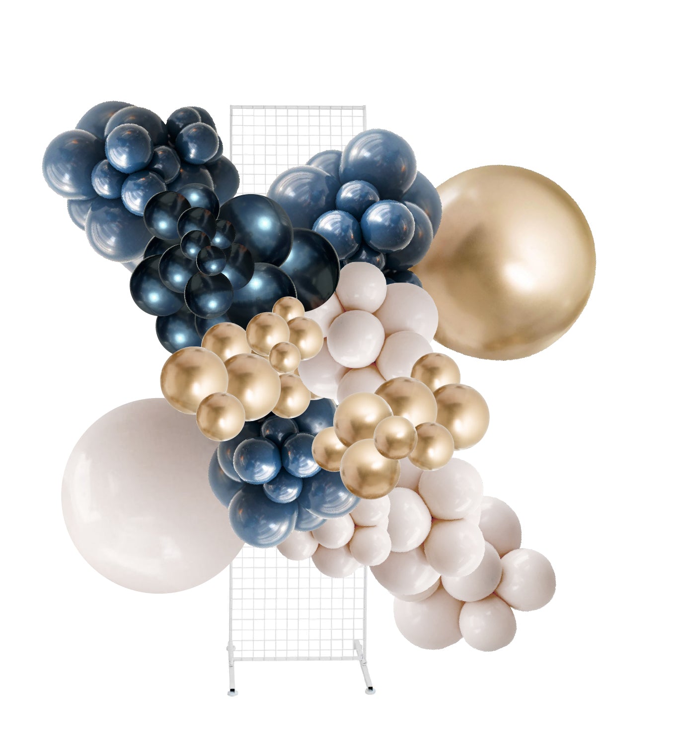 Midnight Seas – Navy, Gold & Cream Balloon Garland Kit