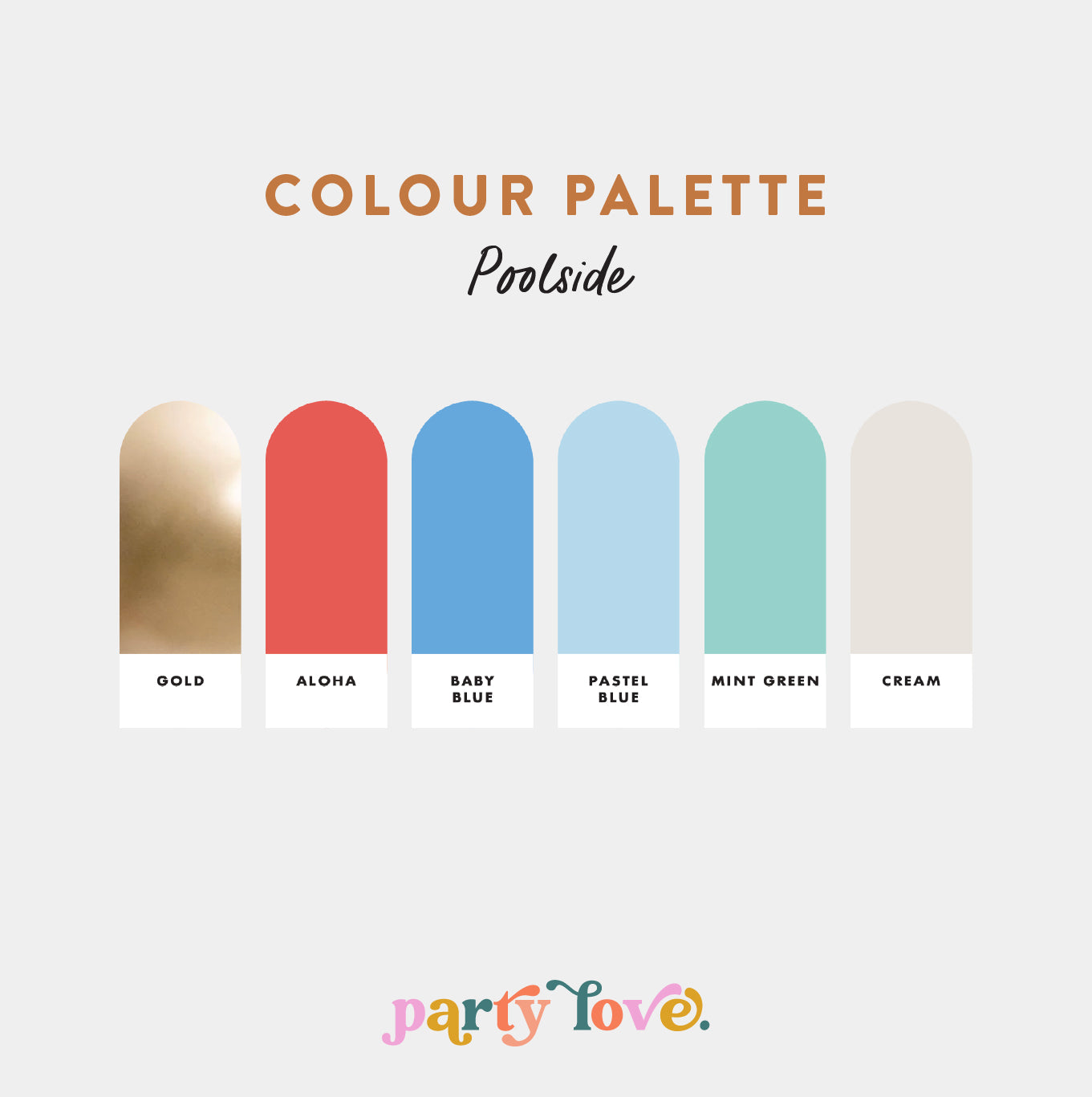 Poolside – Blue, Coral & Mint Balloon Garland Kit