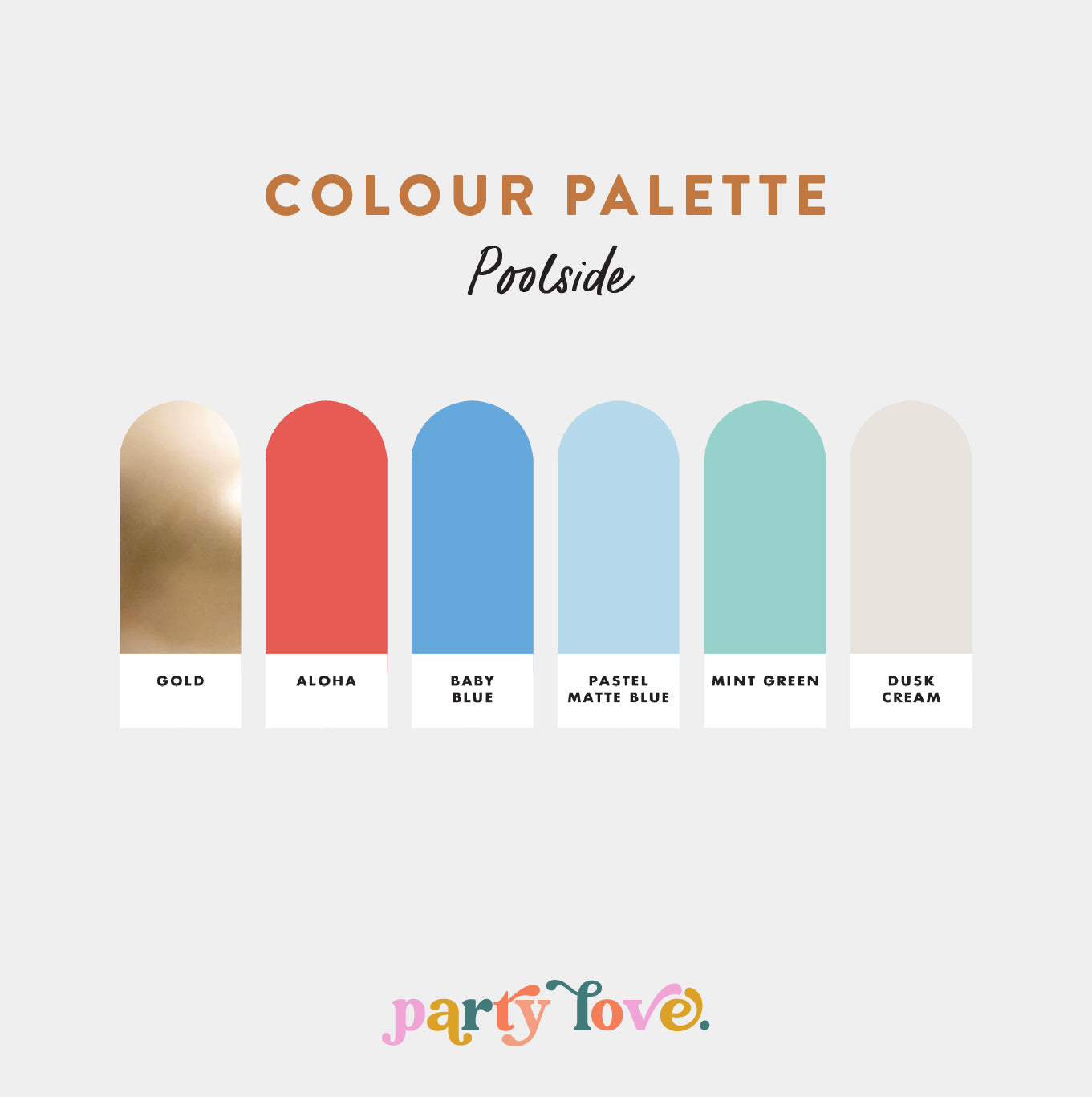 Poolside – Blue, Coral & Mint Balloon Garland Kit