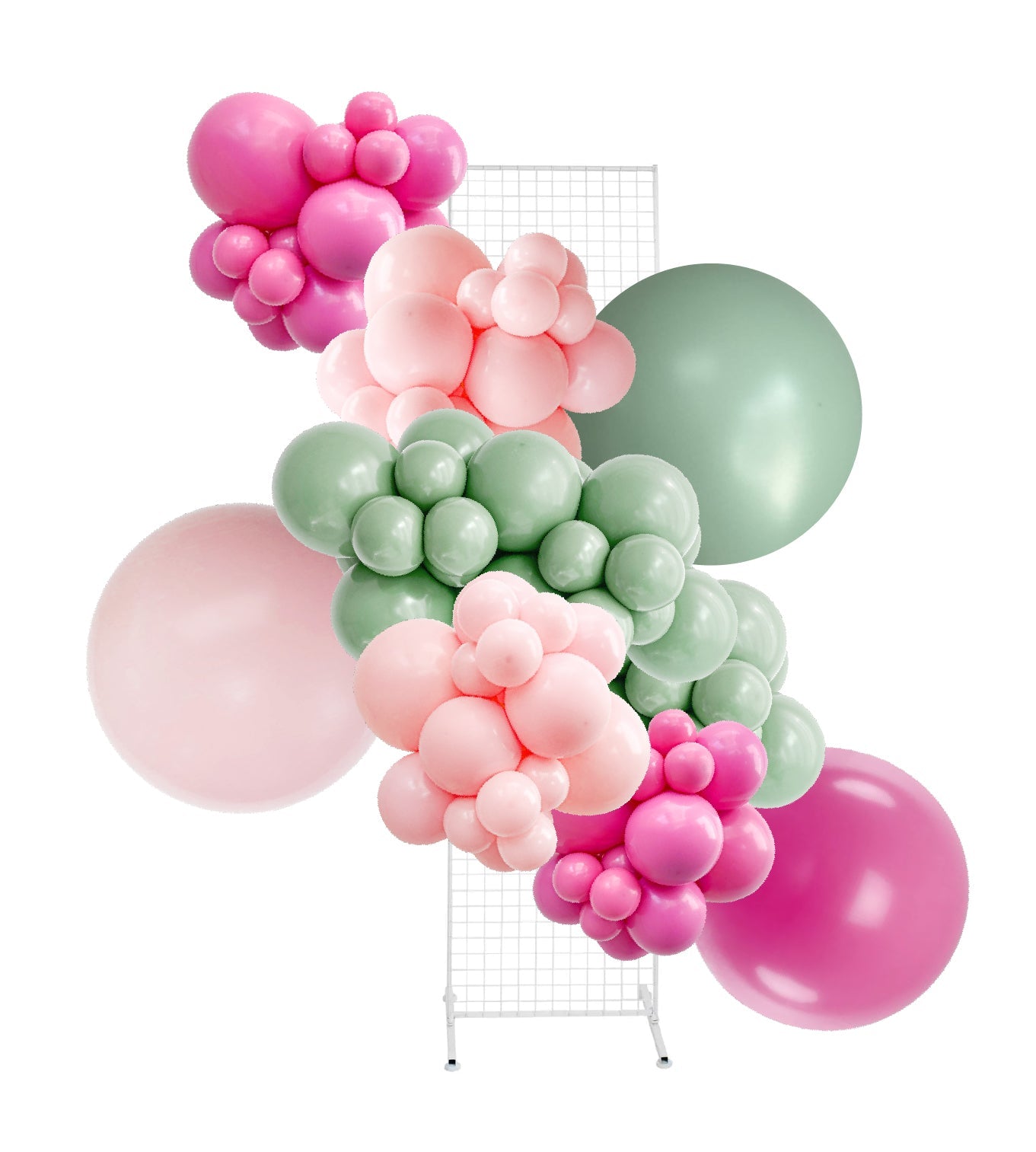 Peony Pink & Green Balloon Garland Kit Party Love Balloons