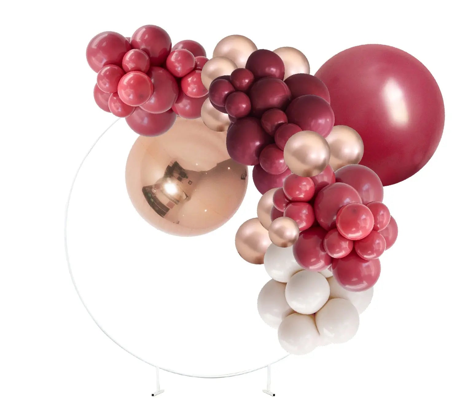 Samba Burgundy Rose Gold Balloon Garland Kit 3m Party Love Balloons
