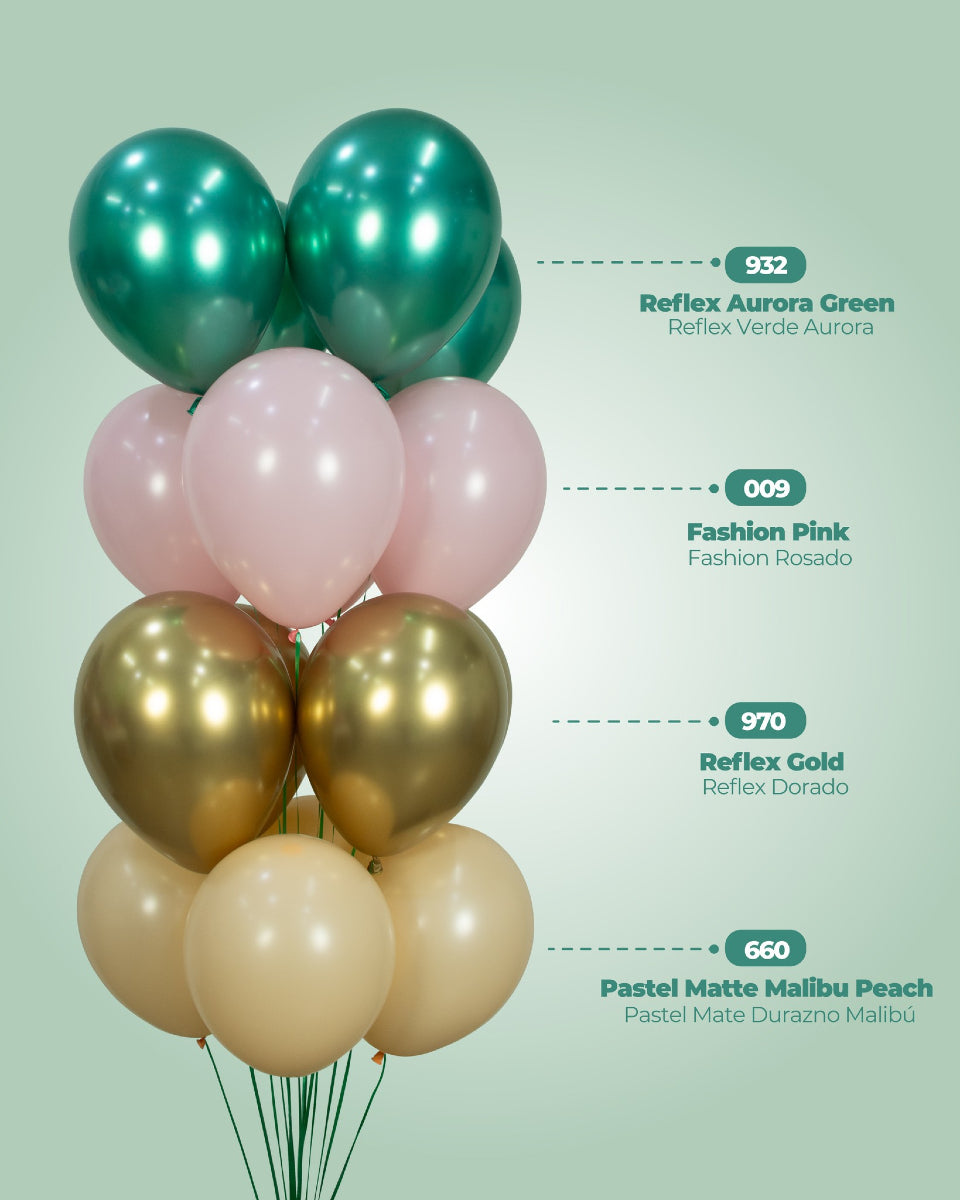 Sempertex Reflex Gold 970 Latex Balloons