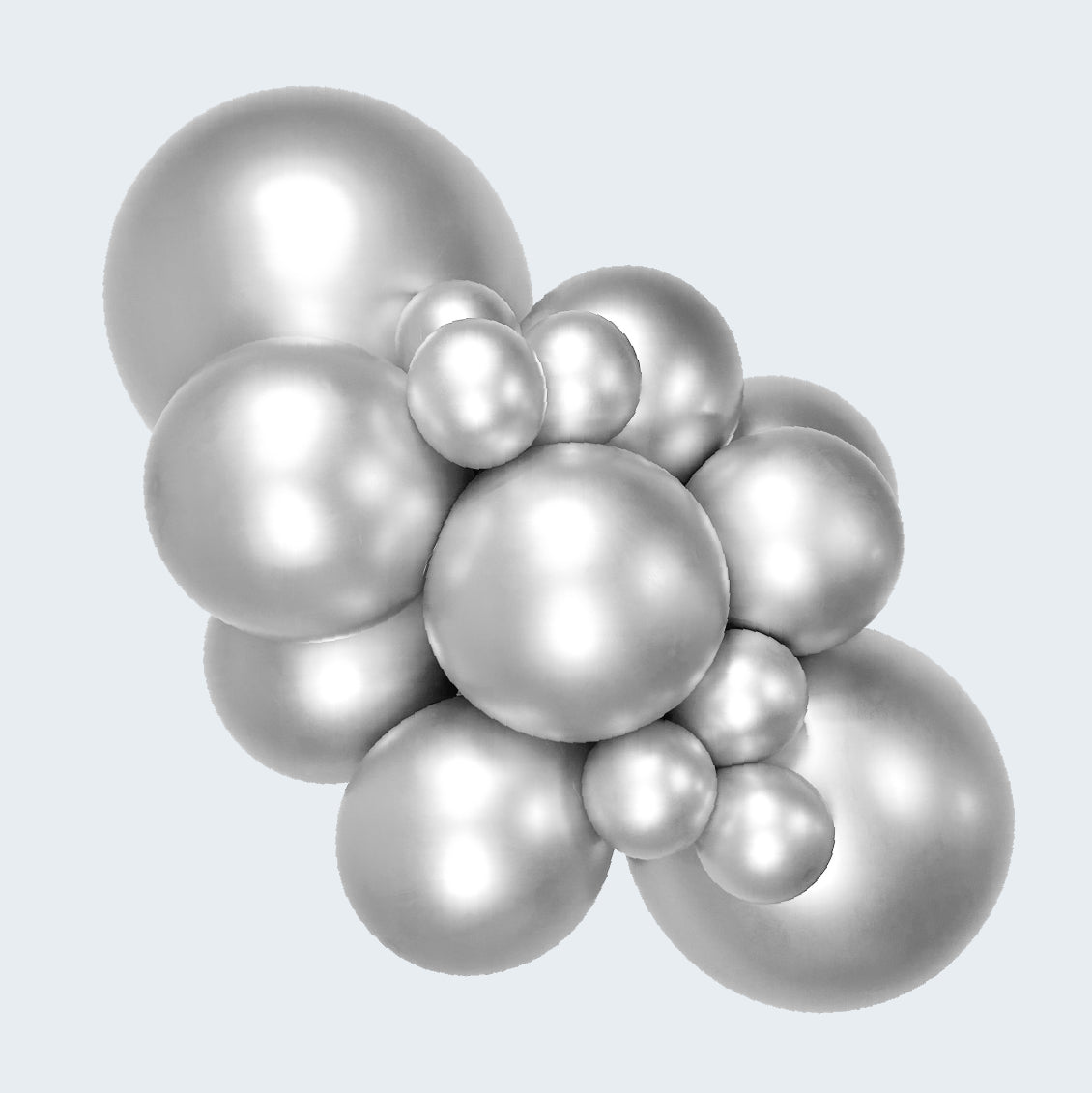 Sempertex Reflex Silver 981 Chrome Latex Balloons