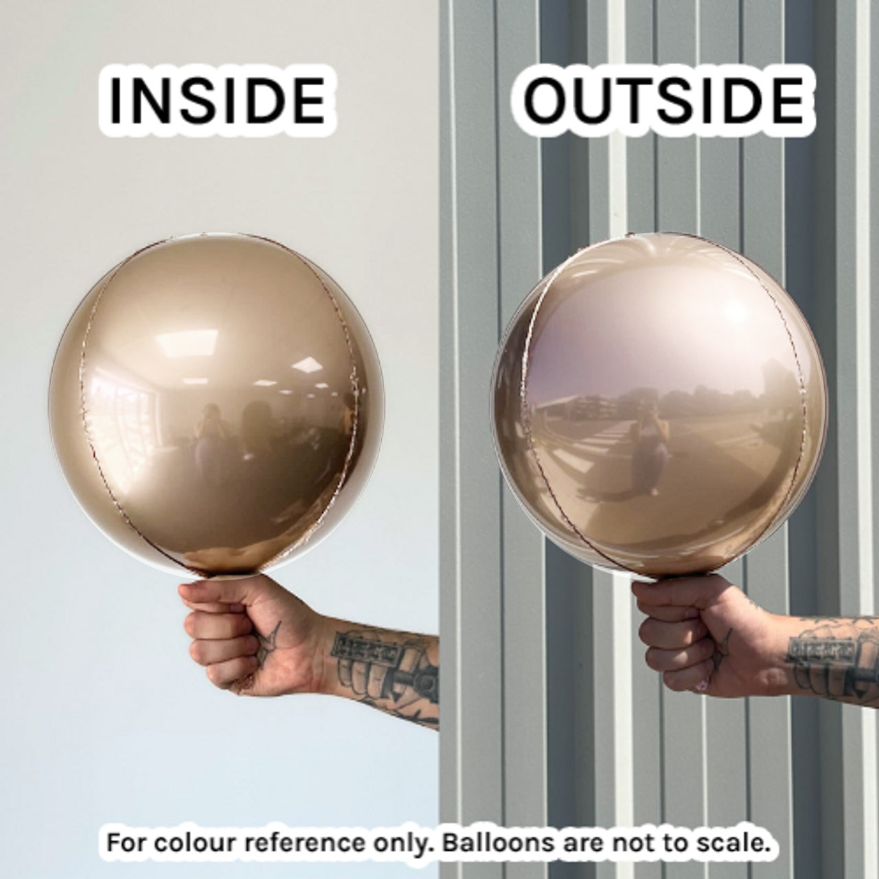 Rose Gold 50cm Foil 4D round ball balloon