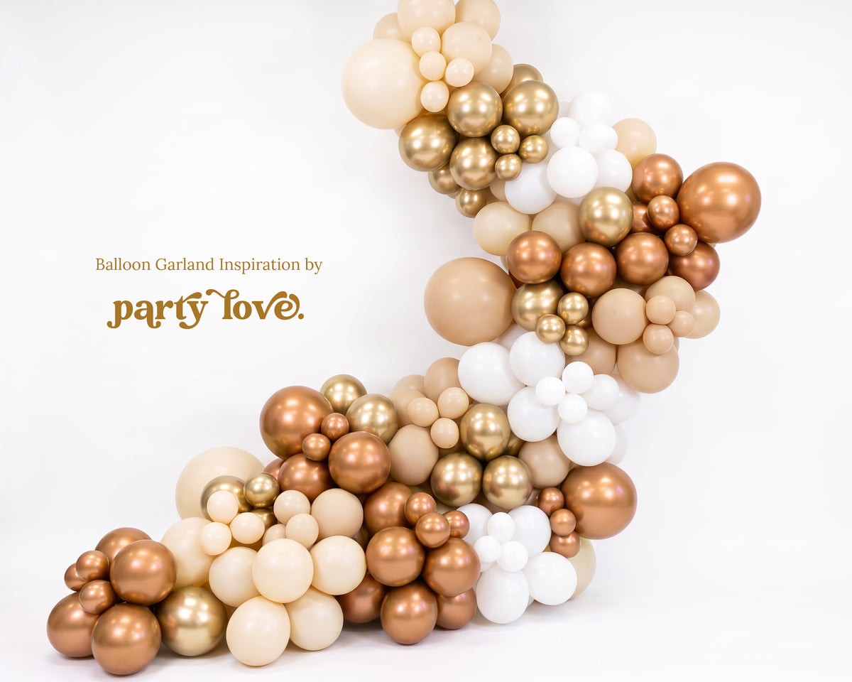 Copper Deluxe Balloon Garland Inspiration