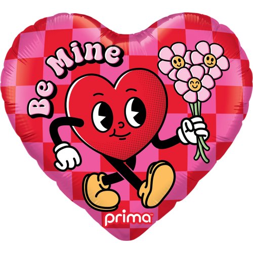 Be Mine Valentine foil heart balloon 46cm