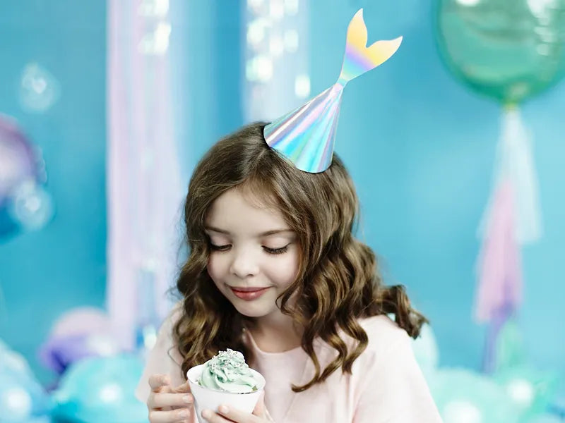 Iridescent Mermaid Tail Party Hats (6 Pack)