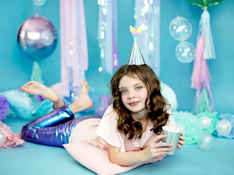 Iridescent Mermaid Tail Party Hats (6 Pack)