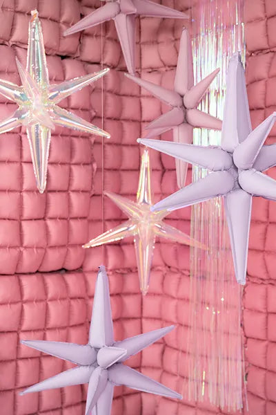 Light Pink 3D Star Foil Balloon 70cm