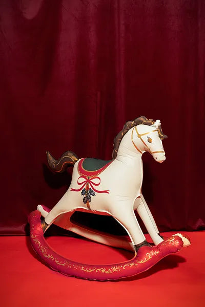 Rocking Horse Foil Balloon 118x104cm Christmas Balloon Party Deco