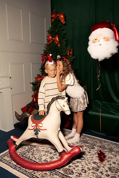 Rocking Horse Foil Balloon 118x104cm Christmas Balloon Party Deco