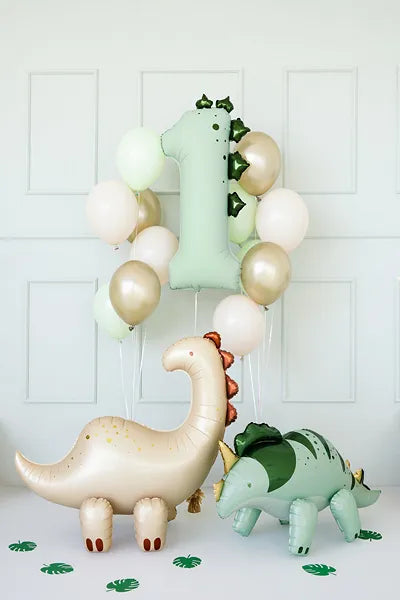 Number 1 Dinosaur Foil Balloon 92cm