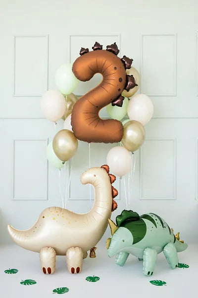 Number 2 Dinosaur Foil Balloon 92cm