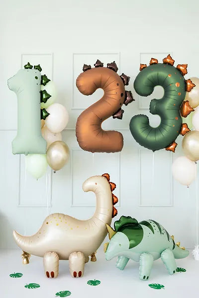 Number 1 Dinosaur Foil Balloon 92cm