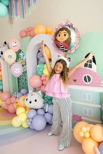 Gabby's Dollhouse Foil Balloon with Ruffle, 52x52 cm