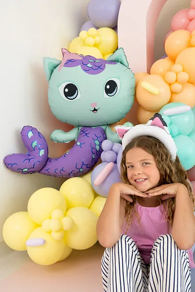 Gabby's Dollhouse MerCat Foil Balloon, 80x82 cm
