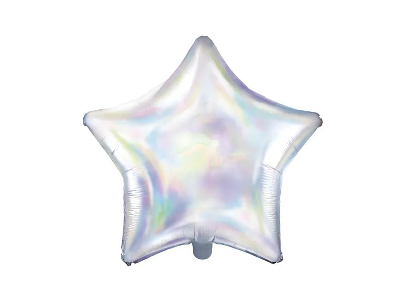 Iridescent Star Foil Balloon 48cm