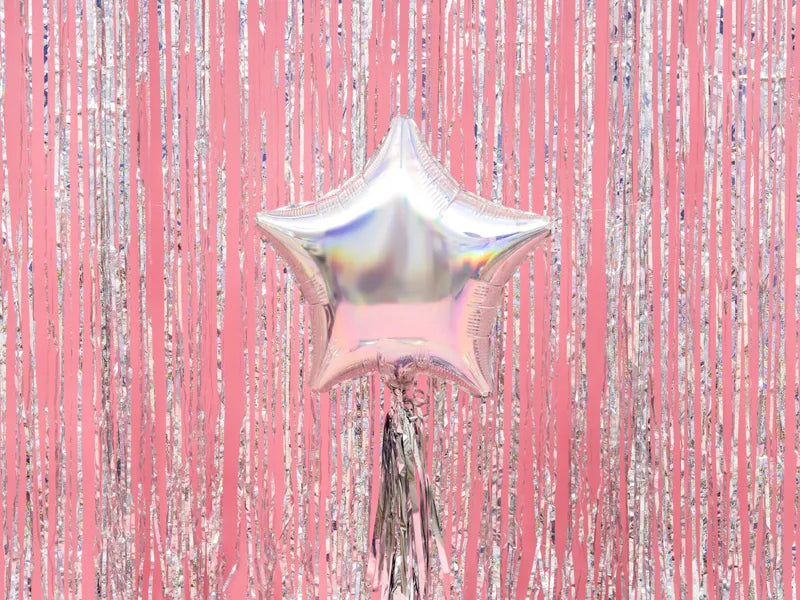 Iridescent Star Foil Balloon 48cm