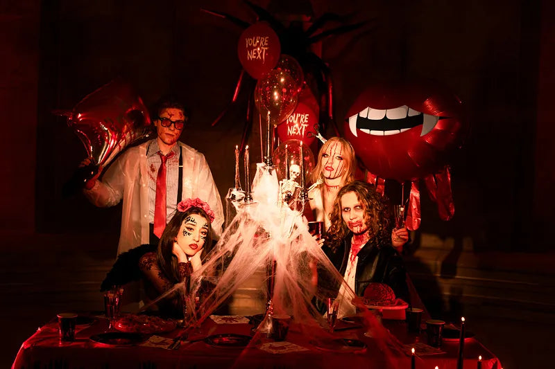 Halloween Vampire Bleeding Lips Foil Balloon 92cm