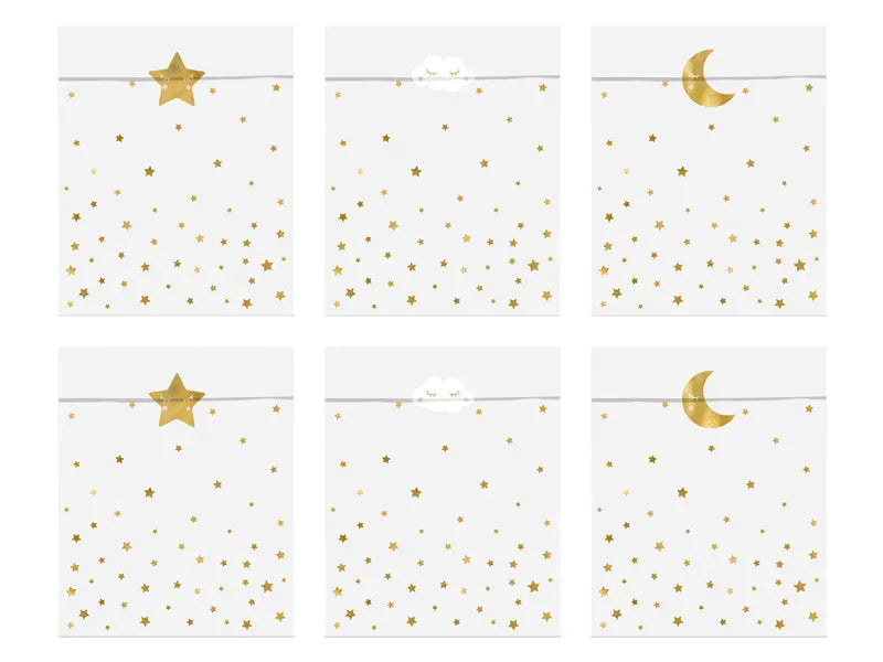 Little Gold Star Candy Treat Bags