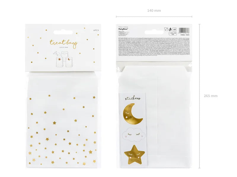 Little Gold Star Candy Treat Bags