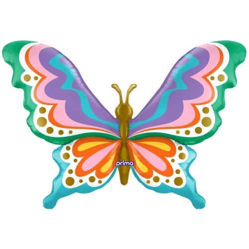 Groovy Butterfly foil balloon 112cm