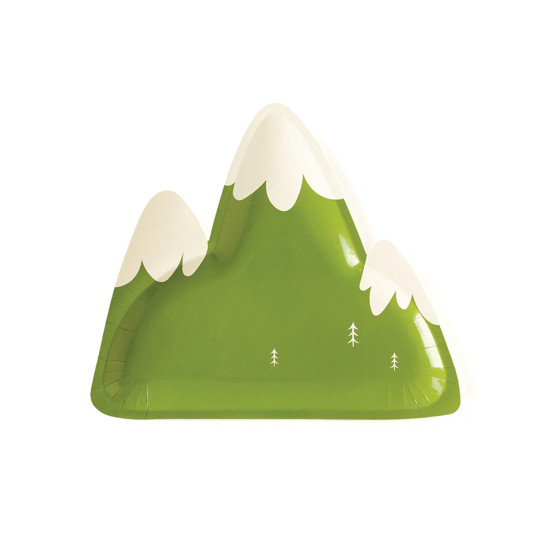 Adventure Mountain Shape Party Plates