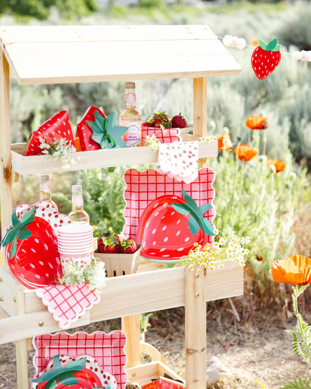 Strawberry Party Plates
