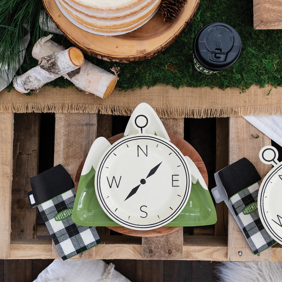 Adventure Compass Party Plates