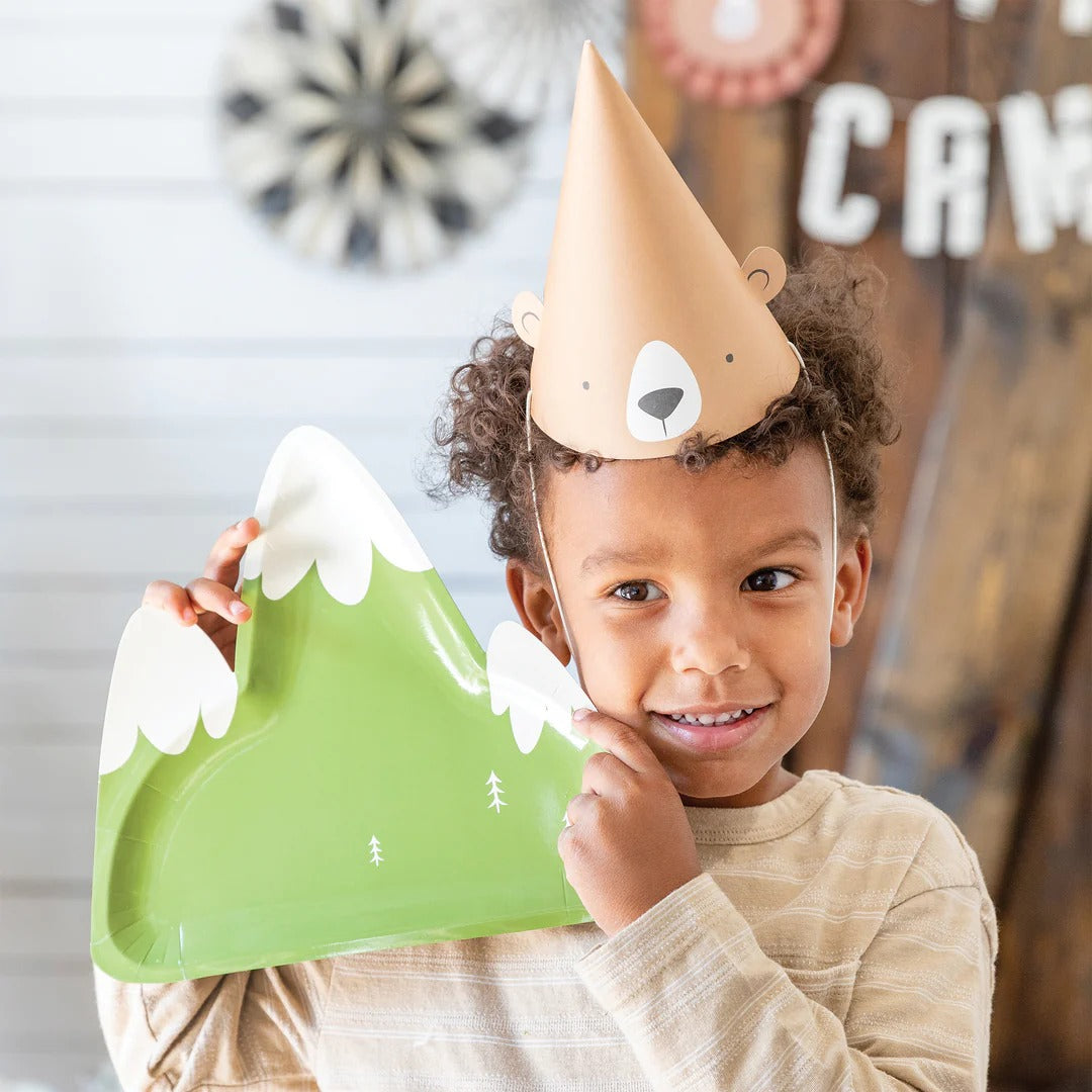 Adventure Mountain Shape Party Plates