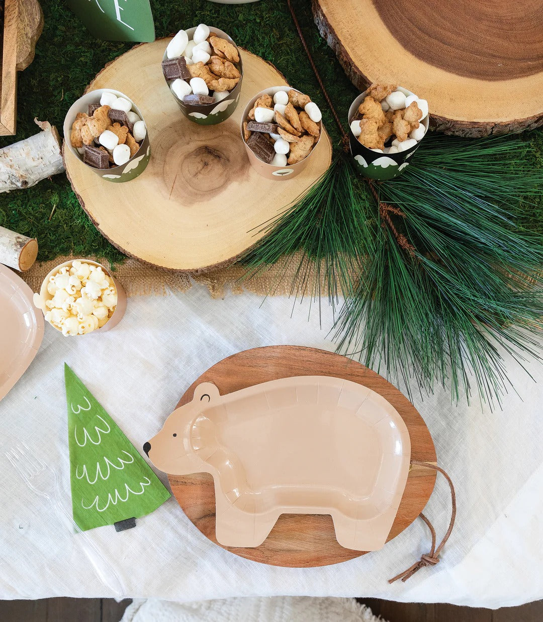 Adventure Bear Party Plates