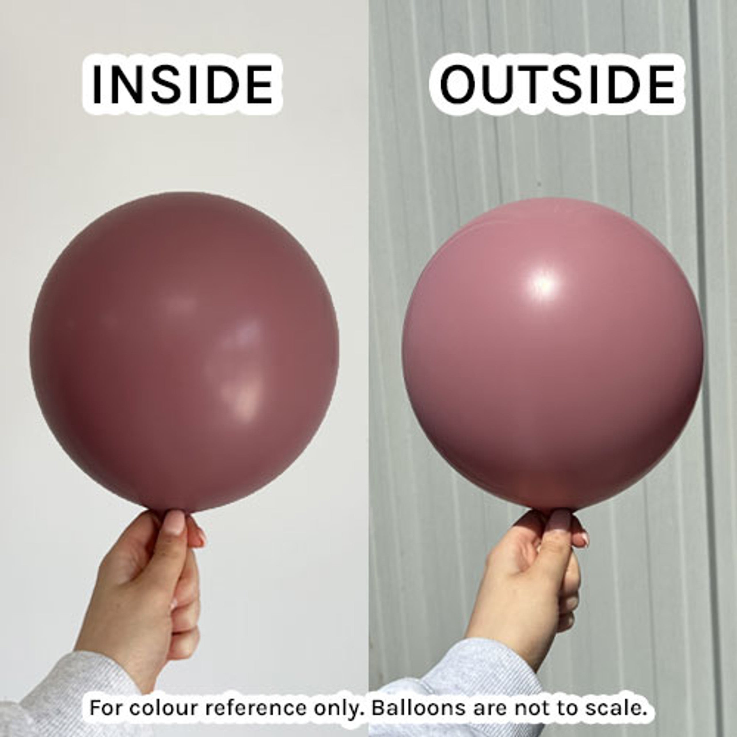 Retro Rosewood Latex Balloons
