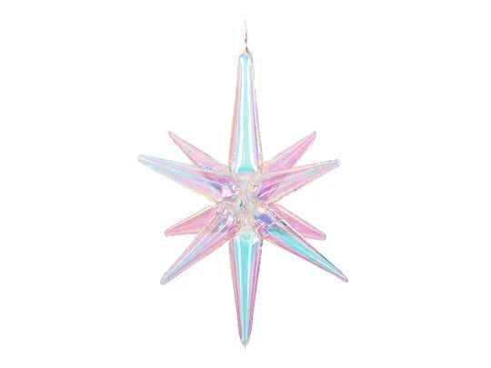 Iridescent 3D Star Foil Balloon 70cm
