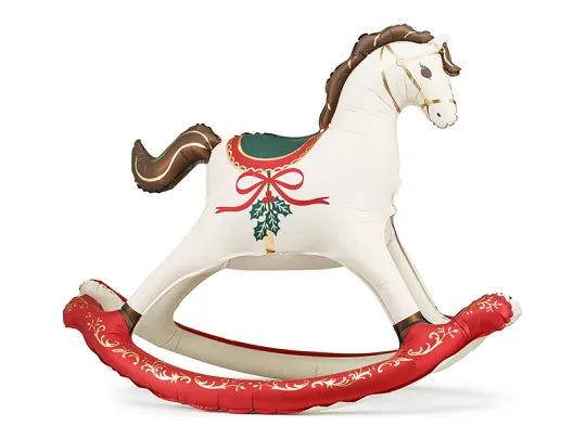 Rocking Horse Foil Balloon 118x104cm Christmas Balloon Party Deco