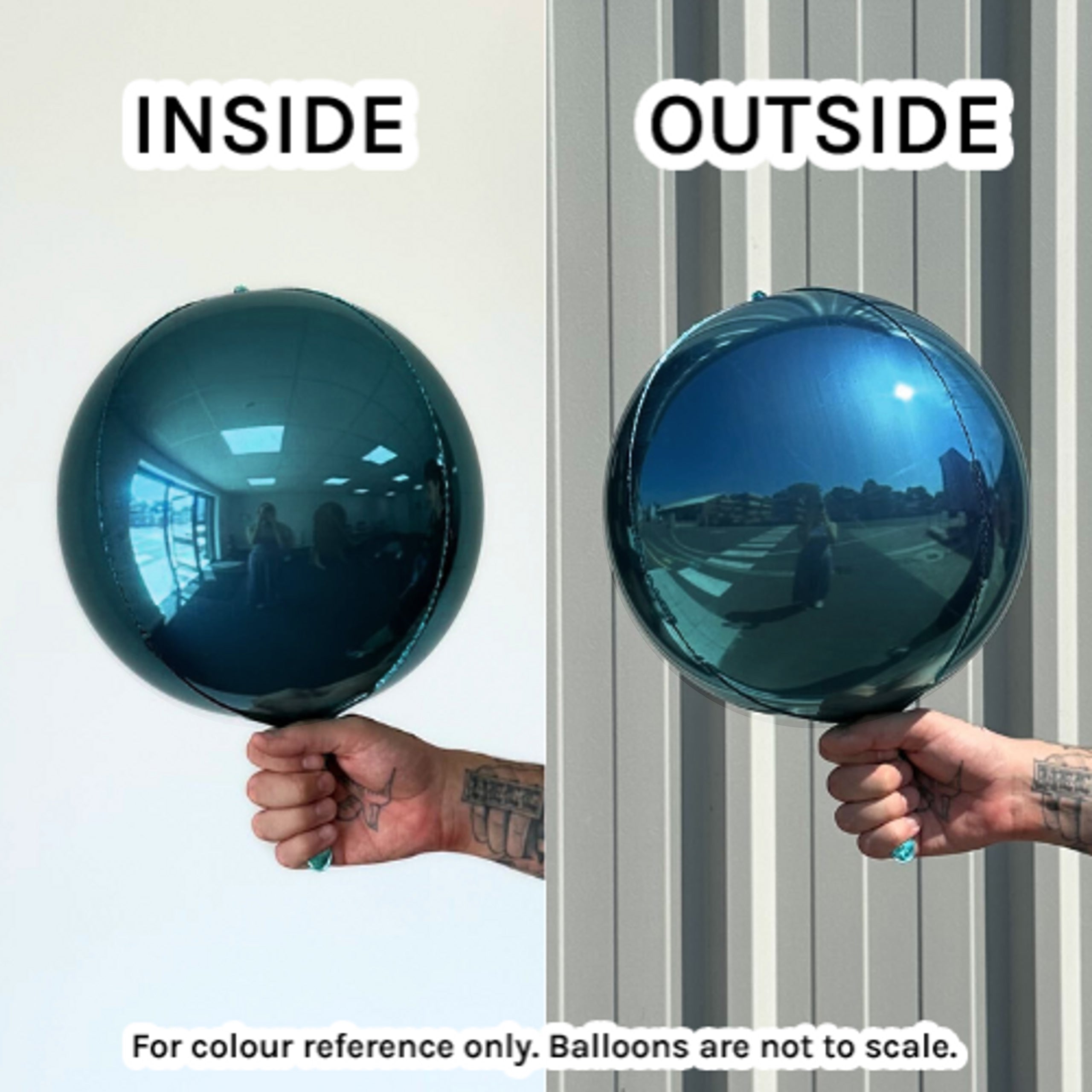 Navy 50cm Foil 4D round ball balloon